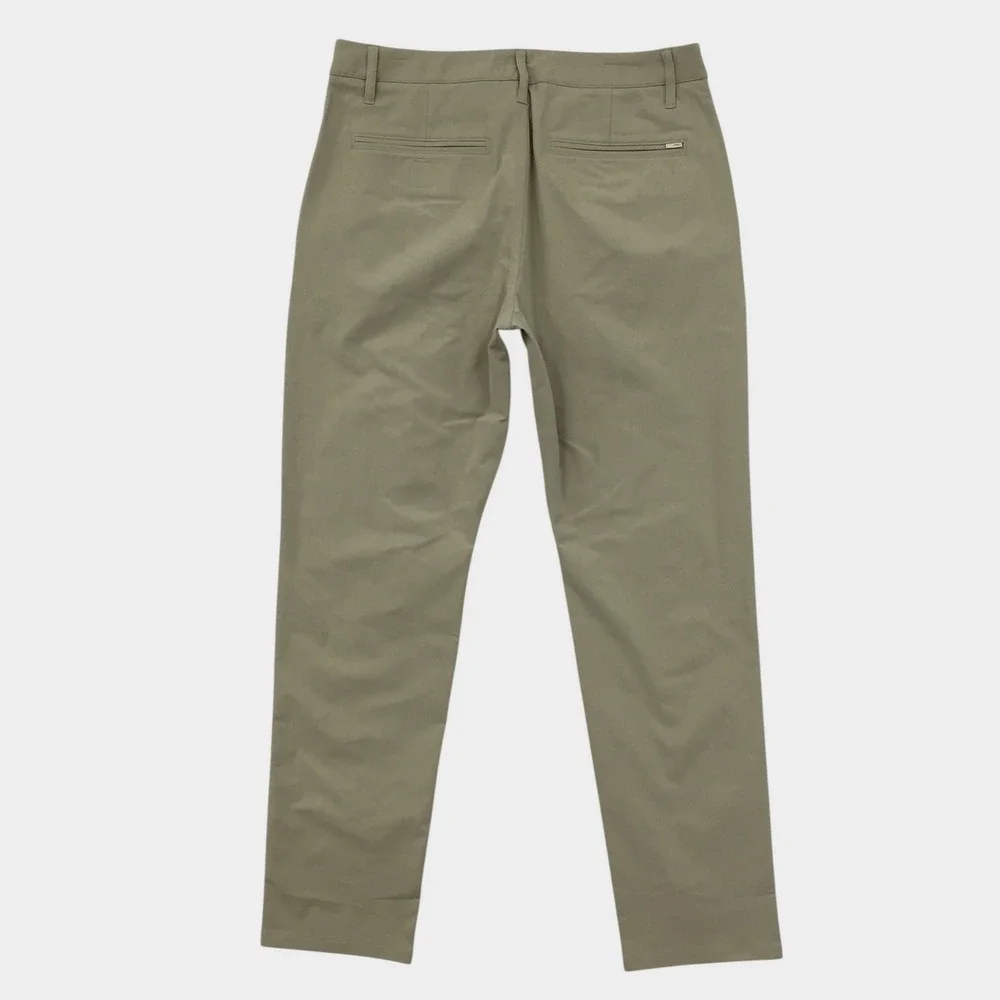 Vuori Meta Pants Mens 31 Khaki Tan Technical Performance Tapered Chino Trouser